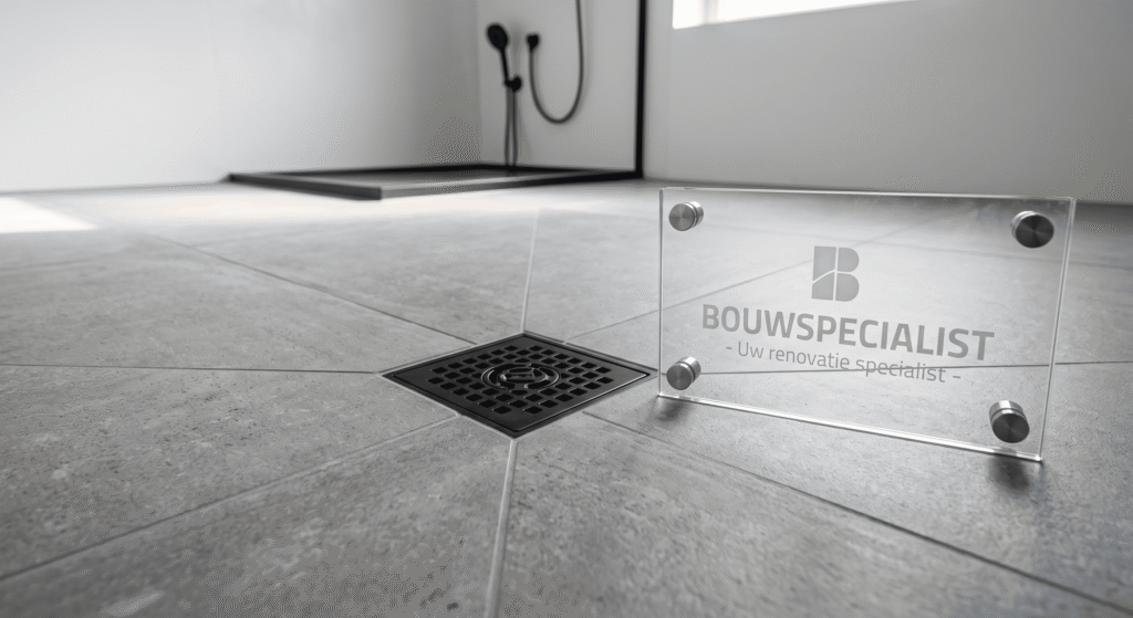 High-quality modern tilework craftsmanship by Bouwspecialist in renovated bathroom